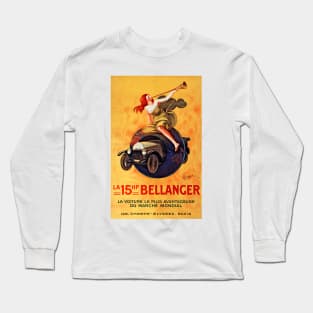 Woman Heralding The 15 HP Bellanger Car, France 1921 Long Sleeve T-Shirt